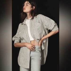 NWT‎ Anthropologie Pilcro Studio Smock Buttondown Shirt 3X Plus